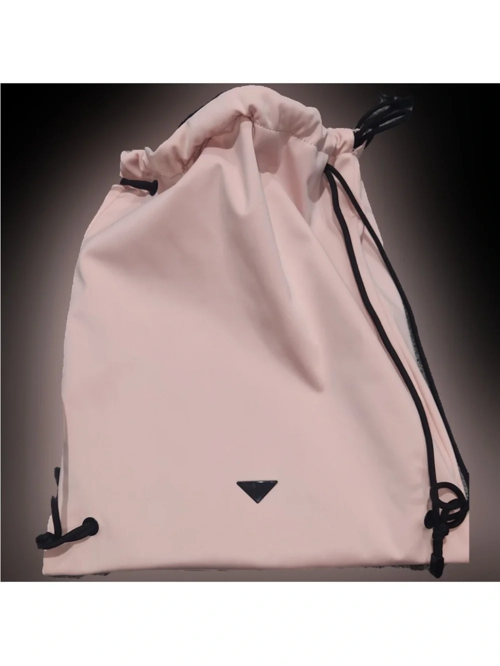 Prada Pink/Black Reversible Drawstring Backpack